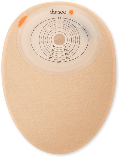 DANSAC NOVALIFE TRE 1 SACCA CHIUSA OPACA PIANA MAXI PER COLOSTOMIA CON FINESTRA RITAGLIABILE 15-70X90 MM 620 ML 30 PEZZI - farmasconti.eu