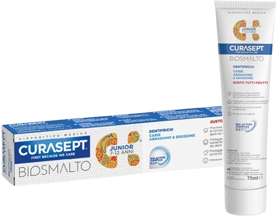 CURASEPT BIOSMALTO DENTIFRICIO JUNIOR 75 ML - farmasconti.eu