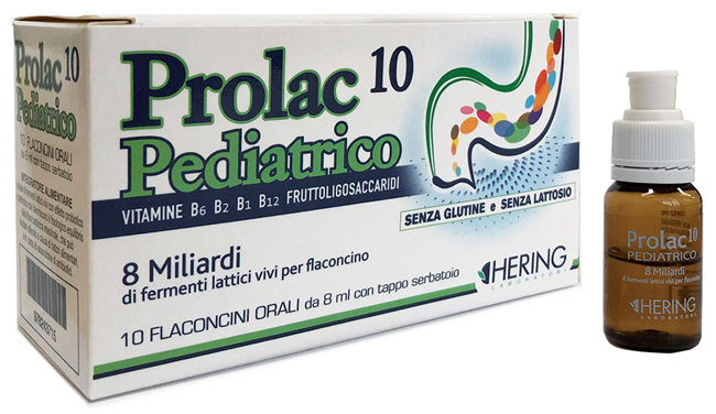 PROLAC10 PEDIATRICO FERMENTI LATTICI 10 FLACONCINI 8 ML - farmasconti.eu