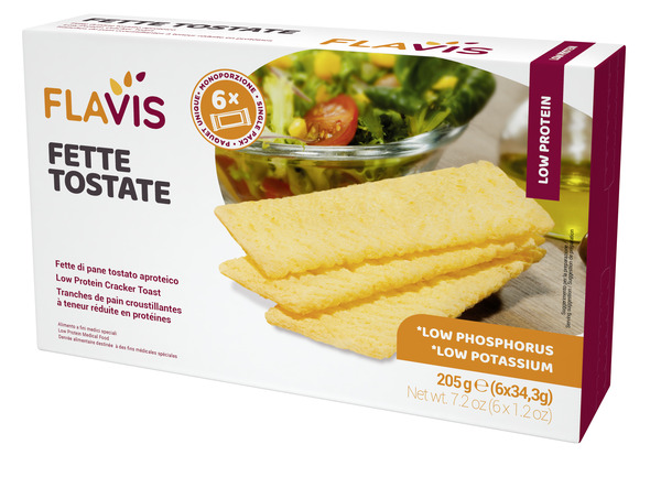 FLAVIS FETTE TOSTATE APROTEICHE 6 PORZIONI DA 34,3 G - farmasconti.eu