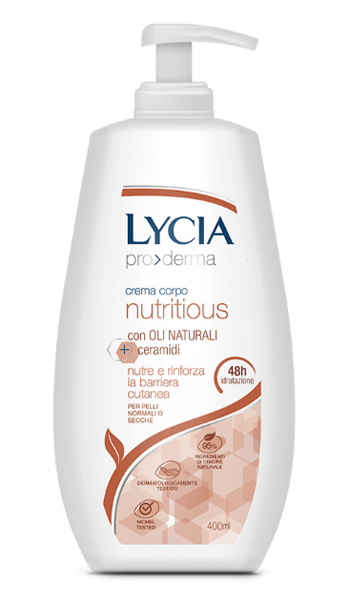 LYCIA PRODERMA CREMA CORPO NUTRITIOUS 400 ML - farmasconti.eu