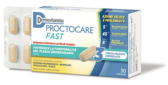 DERMOVITAMINA PROCTOCARE FAST 30 COMPRESSE - farmasconti.eu