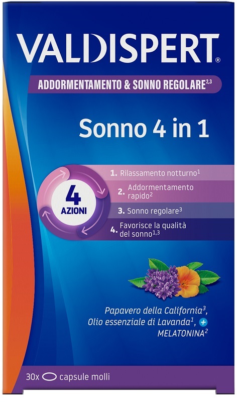 VALDISPERT SONNO 4 IN 1 30 CAPSULE MOLLI - farmasconti.eu