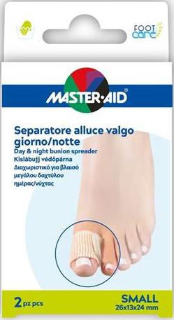 DIVARICATORE ALLUCE GIORNO/NOTTE MASTER-AID FOOTCARE SMALL 2 PEZZI D11 - farmasconti.eu