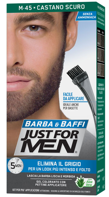 JUST FOR MEN BARBA & BAFFI M45 CASTANO SCURO 51 G - farmasconti.eu