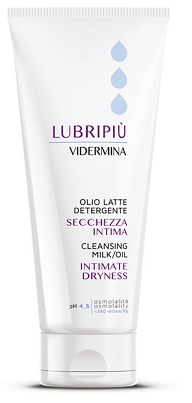 VIDERMINA LUBRIPIU' OLIO LATTE DETERGENTE SECCHEZZA INTIMA 200 ML - farmasconti.eu