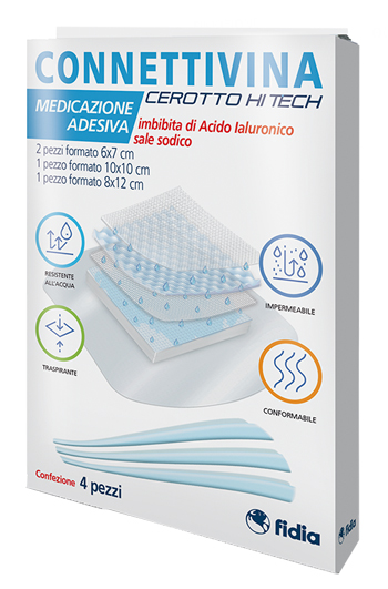 CEROTTO CONNETTIVINA HITECH 4 MISURE MISTE 2 PEZZI 6 X 7 CM + 1 PEZZO 10 X 10 CM + 1 PEZZO 8 X 12 CM - farmasconti.eu
