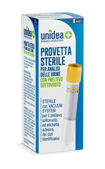 PROVETTA URINE UNIDEA SOTTOVUOTO DA 9 ML - farmasconti.eu