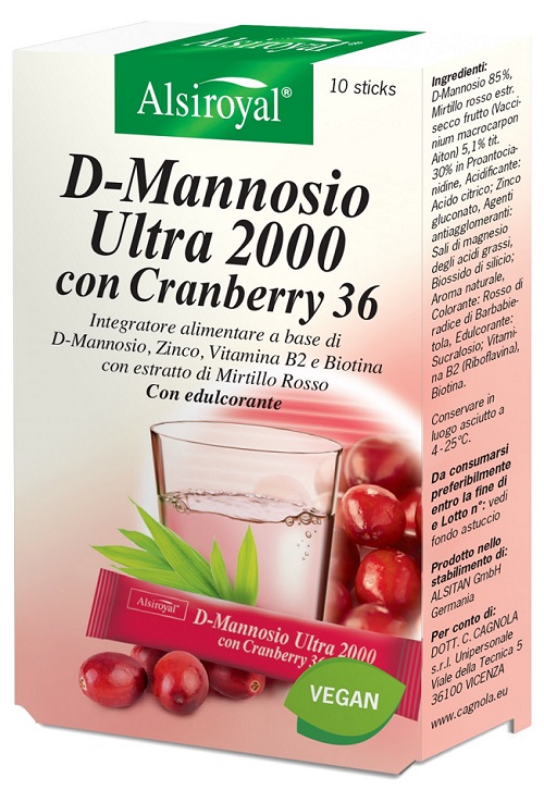 D MANNOSIO ULTRA 2000 CRANBERRY 10 STICK - farmasconti.eu