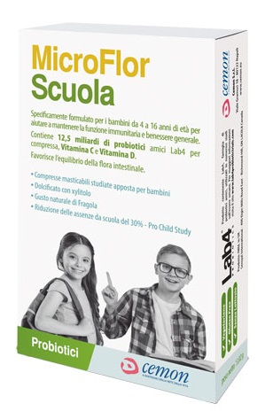 MICROFLOR SCUOLA 30 CAPSULE MASTICABILI - farmasconti.eu