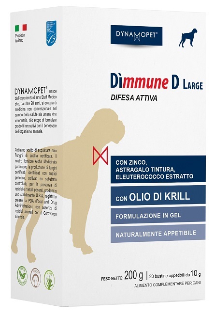 DIMMUNE D LARGE CANI 20 BUSTINE APPETIBILI DA 10 G - farmasconti.eu