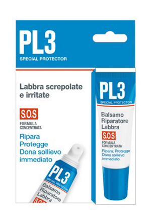 PL3 BALSAMO RIPARATORE LABBRA SOS CON ASTUCCIO 7,5 ML - farmasconti.eu