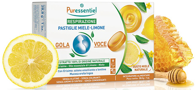 PURESS PASTIGLIE GOLA VOCE MIELE LIMONE 28,8 G - farmasconti.eu