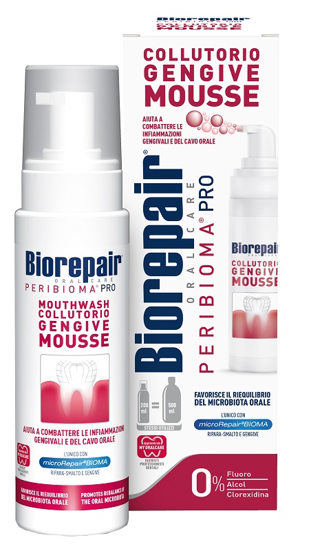 BIOREPAIR ORAL CARE PERIBIOMA PRO COLLUTORIO GENGIVE MOUSSE 200 ML - farmasconti.eu