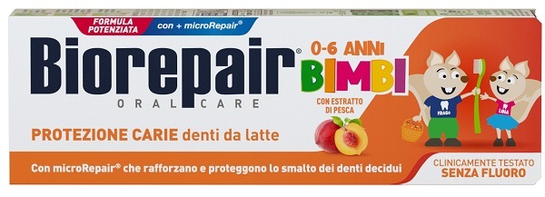 BIOREPAIR ORAL CARE KIDS 0-6 ANNI DENTI DA LATTE DENTIFRICIO CON ESTRATTO DI PESCA 50 ML - farmasconti.eu