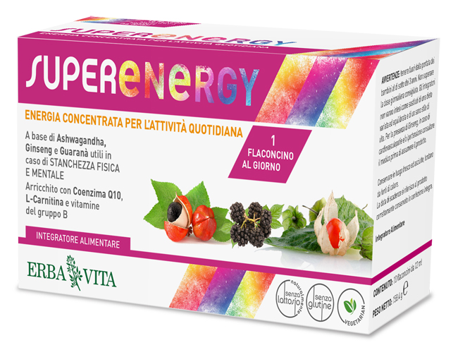 SUPER ENERGY 10 FLACONCINI DA 12 ML - farmasconti.eu