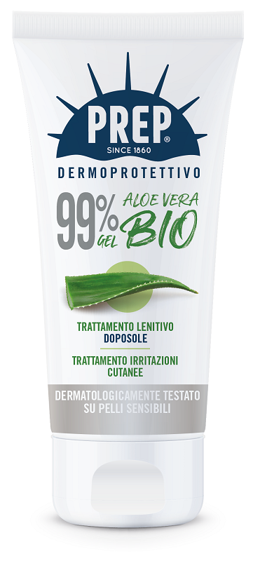 PREP DERMOPROTETTIVO 99% GEL ALOE VERA BIO TRATTAMENTO LENITIVO DOPOSOLE IRRITAZIONI CUTANEE 150 ML - farmasconti.eu