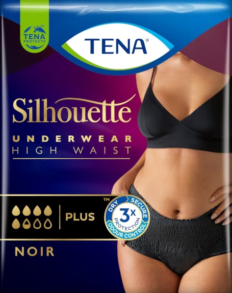 PANNOLONE A MUTANDINA ASSORBENTE TENA SILHOUETTE NOIR M VITA ALTA 9 PEZZI - farmasconti.eu