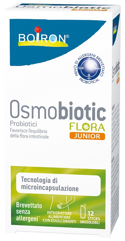 OSMOBIOTIC FLORA JUNIOR 12 STICKS OROSOLUBILI - farmasconti.eu