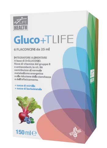 GLUCO+TLIFE 6 FLACONCINI X 25 ML - farmasconti.eu