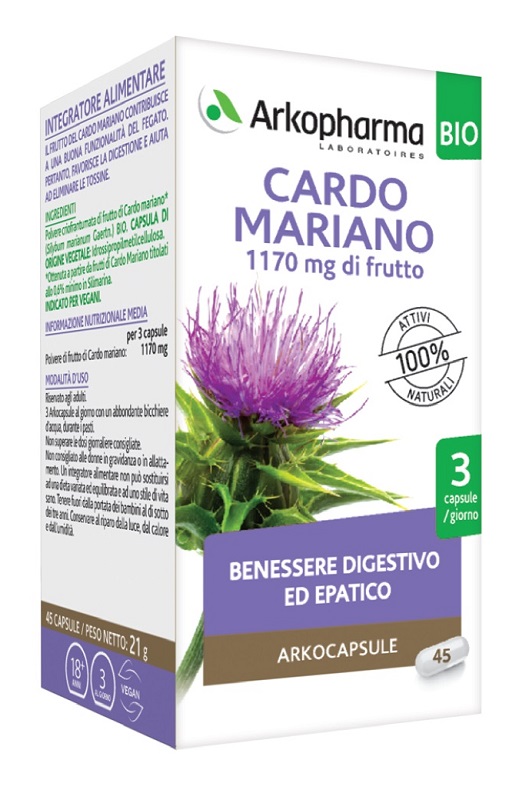 ARKO CAPSULE CARDO MARIANO 45 CAPSULE BIO - farmasconti.eu