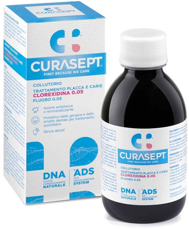 CURASEPT COLLUTORIO 0,05 ADS + DNA 200 ML - farmasconti.eu