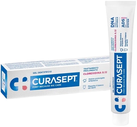 CURASEPT DENTIFRICIO 0,12 75 ML ADS+DNA - farmasconti.eu