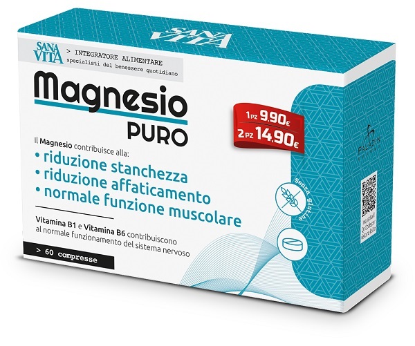 SANAVITA MAGNESIO PURO 60 COMPRESSE - farmasconti.eu