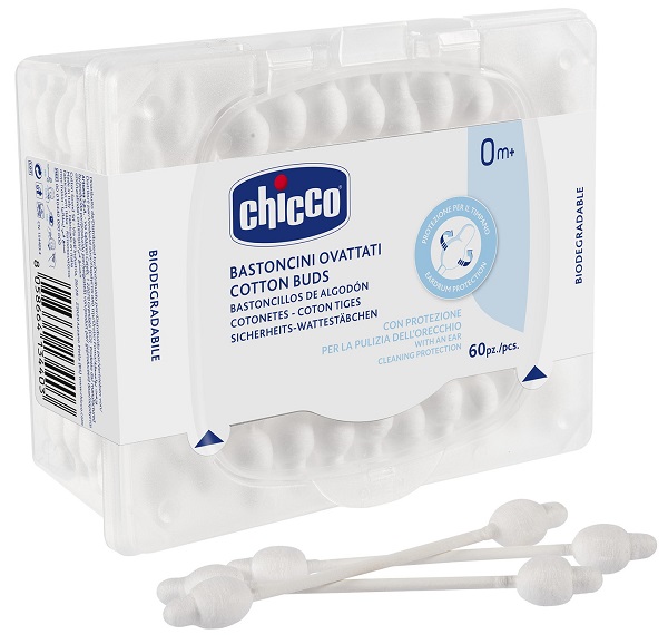 CHICCO BASTONCINI COTONATI 60 PEZZI - farmasconti.eu