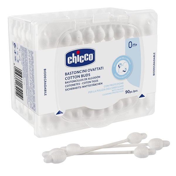 CHICCO BASTONCINI COTONATI 90 PEZZI - farmasconti.eu