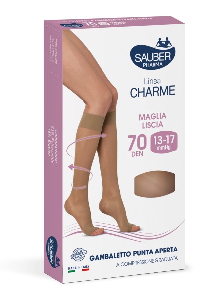 SAUBER GAMBALETTO OPEN TOE 70 DENARI MAGLIA LISCIA MEDIO TAGLIA 4 - farmasconti.eu