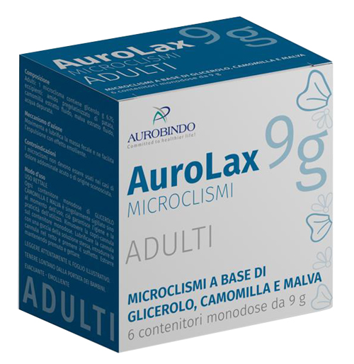 MICROCLISMI PER ADULTI AUROLAX 6 CONTENITORI 9 G - farmasconti.eu