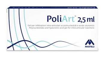 SIRINGA INTRA-ARTICOLARE PRERIEMPITA POLIART 2,5ML POLINUCLEOTIDI 10MG/ML E ACIDO IALURONICO 10MG/ML 2,5 ML - farmasconti.eu
