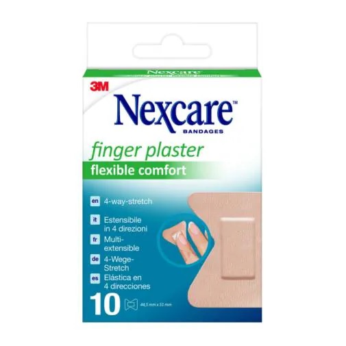 CEROTTO PREPARATO NEXCARE FINGER PLASTERS NFP001W 44,5X51 MM - farmasconti.eu