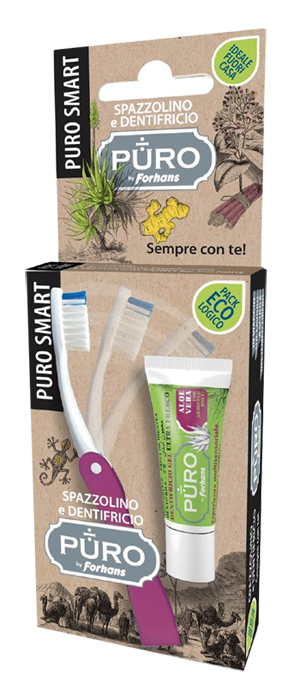 PURO SMART SPAZZOLINO + DENTIFRICIO PURO ALOE 12 ML - farmasconti.eu