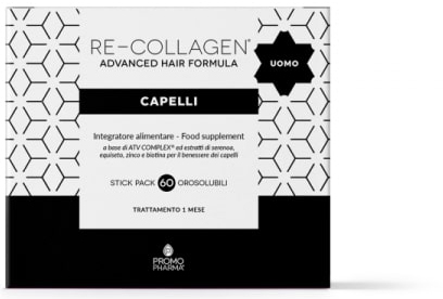 RE-COLLAGEN UOMO CAPELLI 60 STICK - farmasconti.eu