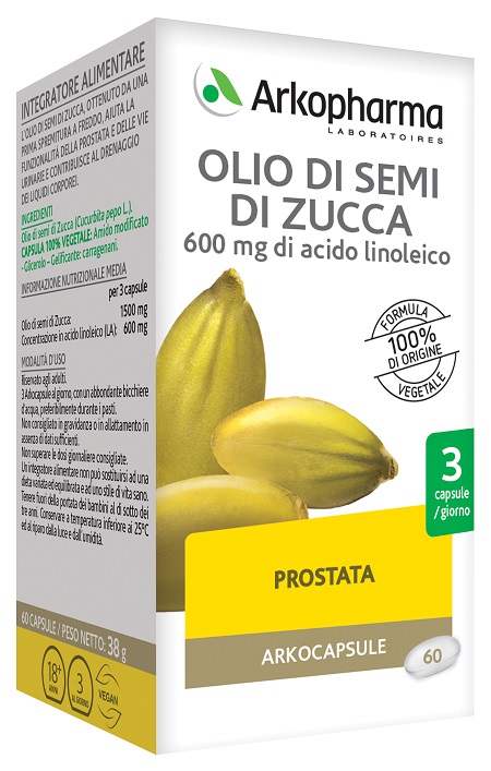 ARKO CAPSULE OLIO SEMI ZUCCA 60 CAPSULE - farmasconti.eu