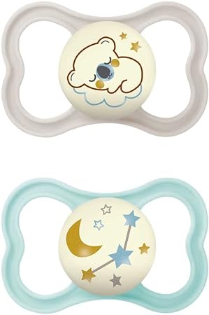 MAM AIR NIGHT SUCCHIETTO 16+ MESI SILICONE NEUTRO 2 PEZZI - farmasconti.eu