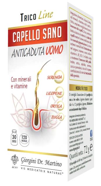 CAPELLO SANO ANTICADUTA UOMO 120 PASTIGLIE - farmasconti.eu