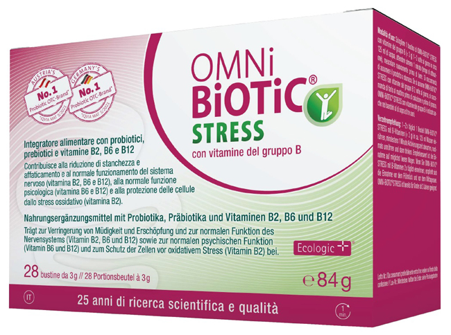 OMNI BIOTIC STRESS VITAMINE GRUPPO B 28 BUSTINE DA 3 G - farmasconti.eu