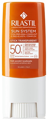 RILASTIL SUN SYSTEM PHOTO PROTECTION TERAPY SPF 50+ STICK TRASPARENTE 8,5 ML - farmasconti.eu