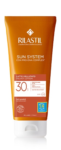RILASTIL SUN SYSTEM PHOTO PROTECTION TERAPY LATTE VELLUTANTE SPF 30 200 ML - farmasconti.eu