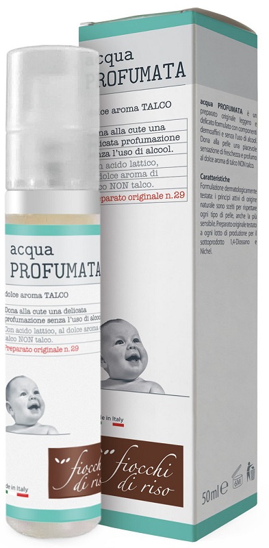 FIOCCHI DI RISO ACQUA PROFUMATA RINFRESCANTE TALCO 50 ML - farmasconti.eu
