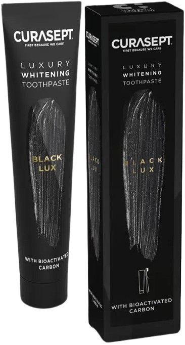 CURASEPT BLACK LUXURY WHITENING DENTIFRICIO 75 ML - farmasconti.eu