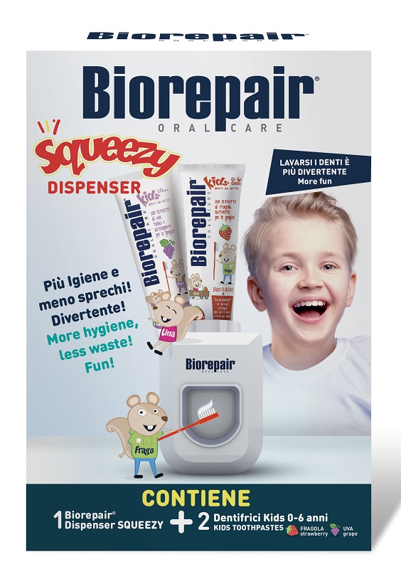 BIOREPAIR SQUEEZE DISPENSER + 2 KIDS 50 ML - farmasconti.eu