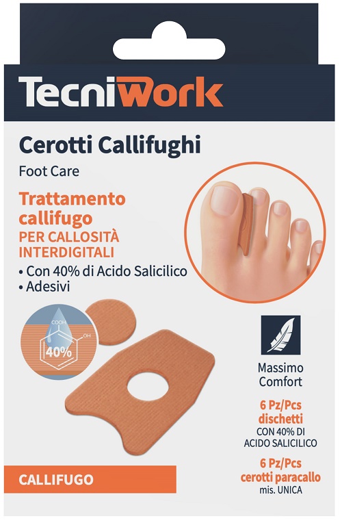 CEROTTO CALLIFUGO INTERDIGITALE 6 PEZZI + 6 DISCHETTI - farmasconti.eu