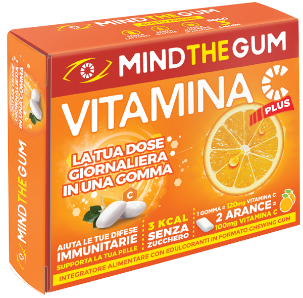 MIND THE GUM VITAMINA C AGRUMI 18 GOMME CONFETTATE - farmasconti.eu