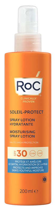 ROC LOZIONE SPRAY SOLARE CORPO SPF 30 IDRATANTE 200 ML - farmasconti.eu