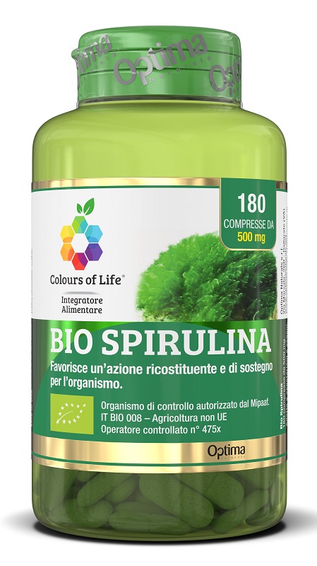 COLOURS OF LIFE BIO SPIRULINA 180 COMPRESSE - farmasconti.eu