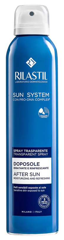 RILASTIL SUN SYSTEM DOPOSOLE SPRAY TRASPARENTE DOPOSOLE IDRATANTE E RINFRESCANTE 200 ML - farmasconti.eu